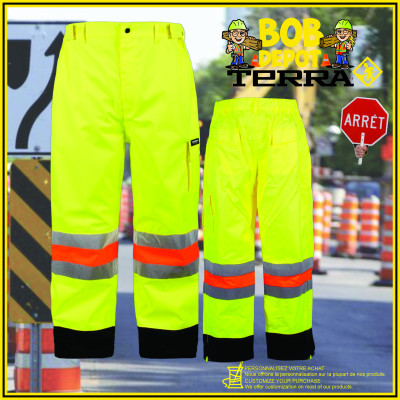 Pantalon de Signaleur Imperméable - Hi-Viz