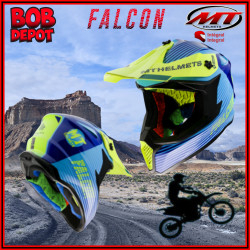 Casque Hors-Route FALCON  - Systeme Jaune Hi-Viz