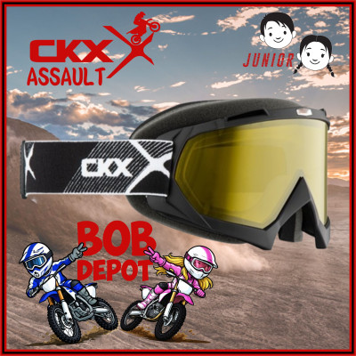 Lunettes/Goggles JR ASSAULT - Noir Mat/Jaune
