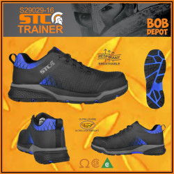 Souliers de Travail TRAINER - Noir/Bleu