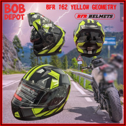 Casque de Moto Modulaire YELLOW GEOMETRY