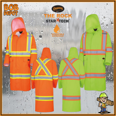 Manteau Lo«THE ROCK» en Polyester Oxford 300D - Hi-Viz