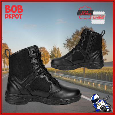 Bottes/Baskets de Moto TACTICAL en Cuir & Tissus