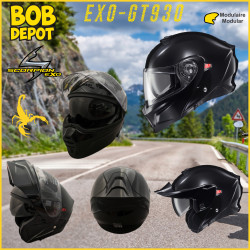 Casque de Moto Modulaire EXO-GT930 TRANSFORMER - Noir