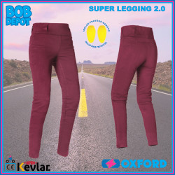 Pantalon de Moto SUPER LEGGING 2.0 WS Régulier - Bourgogne