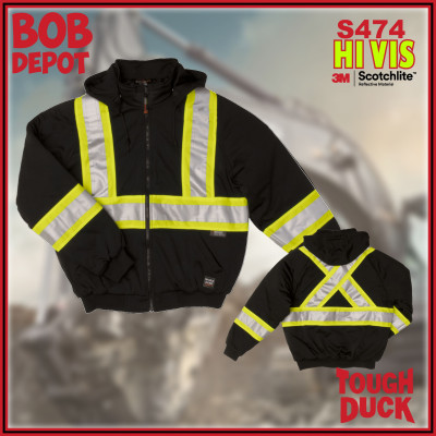 Hoodie de Sécurité en Molleton - Noir/Hi/Viz