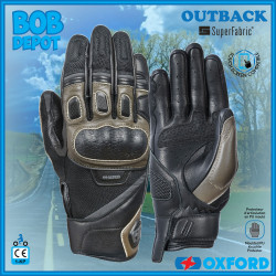 Gants de Moto OUTBACK - Noir/Brun
