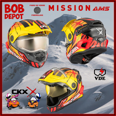 Casque de Motoneige Intégral MISSION AMS VDE - Jaune