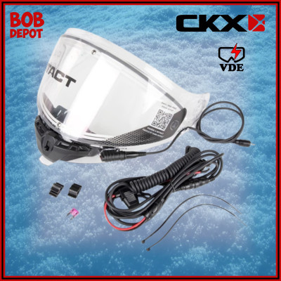 Visière Double Électrique Clair VDE pour Casque Contact
