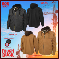 Manteau en Duck Doublée en Sherpa