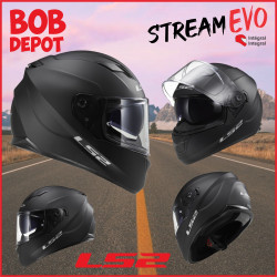 Casque de Moto Intégral STREAM Solid - Noir Mat