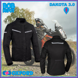 Manteau de Moto DAKOTA 3.0 WS Stealth - Noir