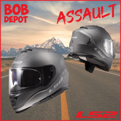 Casque de Moto Intégral ASSAULT - Titanium Mat