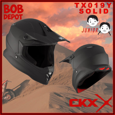 Casque Hors-Route TX019Y Solid - Noir Mat