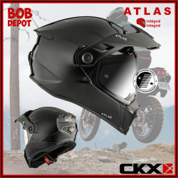 Casque de Moto/Adventure/Hors-Route ATLAS Solid - Noir