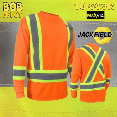 Chandail à Manches Longues - Orange/Hi-Viz