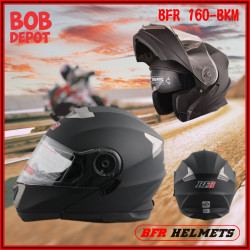 Casque de Moto Modulaire - Noir Mat