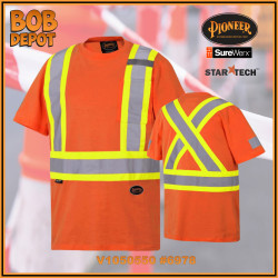 Chandail de Sécurité 100 % Coton - Orange/Hi-Viz