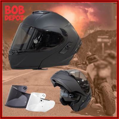 Casque de Moto Modulaire FLIP-UP- Noir Mat