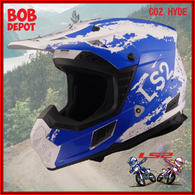 Casques Hors-Route COZ HYDE - Bleu/Blanc