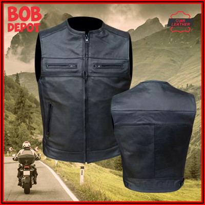 Veste Sans Manches Low Rider en Cuir