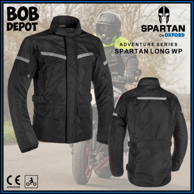 Manteau Moto SPARTAN WP Long - Noir
