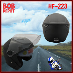 Casque de Moto Visage Ouvert avec Pare Soleil