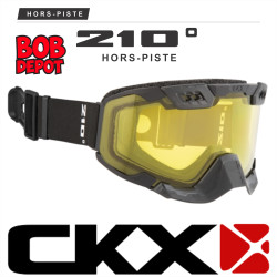 Lunettes/Goggles 210° avec ventilation contrôlable -Noir Mat