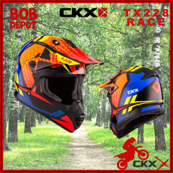 Casque Hors-Route TX228 RACE - Orange/Jaune