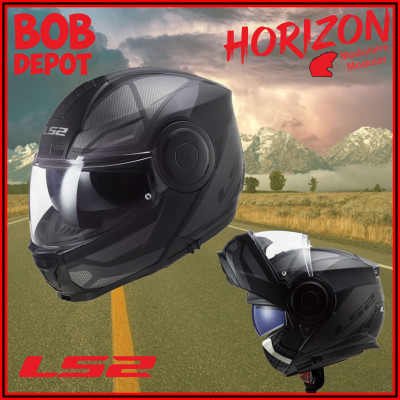 Casque de Moto Modulaire HORIZON AXIS - Noir/Titane