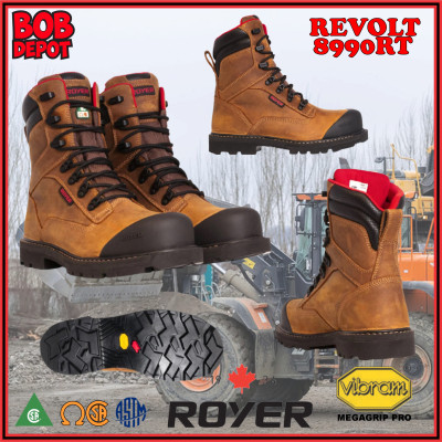 Bottes de Travail REVOLT - Brun Café