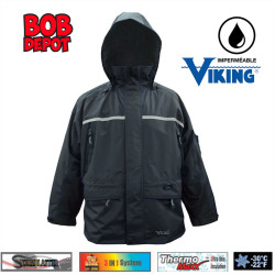 Manteau TEMPEST TRI-ZONE Imperméable Doublé 3 dans 1 - Noir