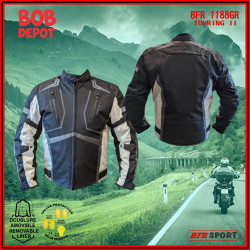 Manteau de Moto TOURING II - Gris