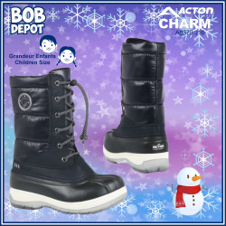 Bottes d'Hiver CHARM pour Enfants avec Feutre Amovible