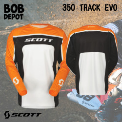 Chandail 350 TRACK EVO - Noir/Orange