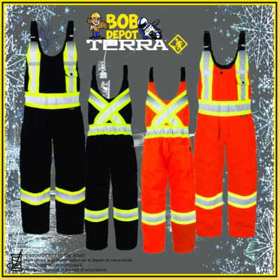 Salopette en Canevas Doublée - Hi-Viz