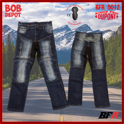 Jeans de Motard Renforcé de Fibres Aramid® par DuPont™