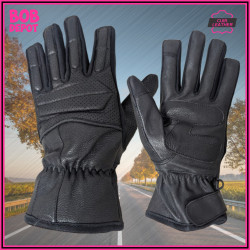 Gants de Moto en Cuir avec Protection