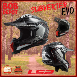 Casques Hors-Route SUBVERTER EVO ARCHED - Noir/Rouge/Blanc