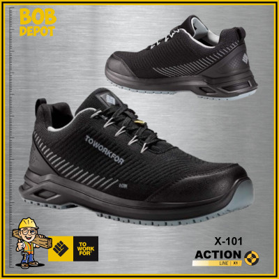 Chaussure/Soulier de Travail ACTION LINE - Noir/Gris