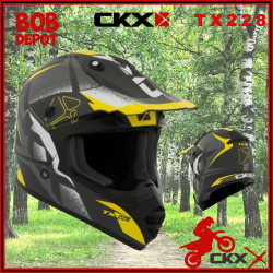 Casque Hors-Route TX228 LANDSLIDE - Noir Mat/Jaune Mat