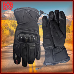 Gants de Motard en textile et cuir avec Protection