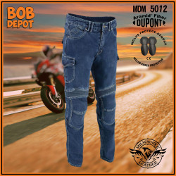 Jeans de Motard Renforcé de Fibres Aramid® par DuPont™