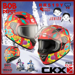 Casque de Motoneige Intégral RR519Y CANDY Junior VD - Rouge