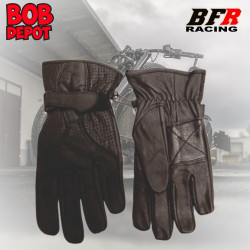 Gants de Moto Court en Cuir