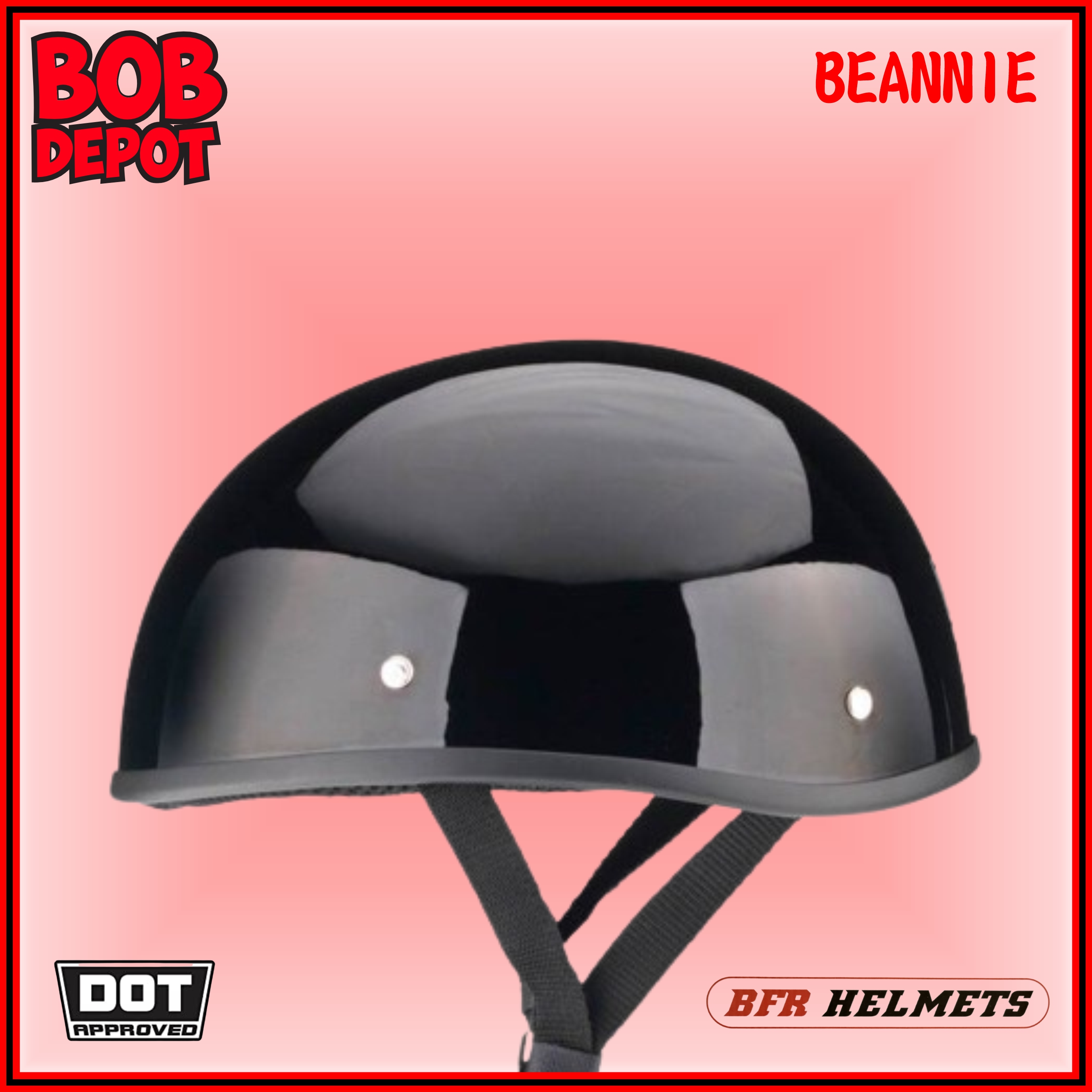Demi-casque Moto Beanie - LIQUIDATION -