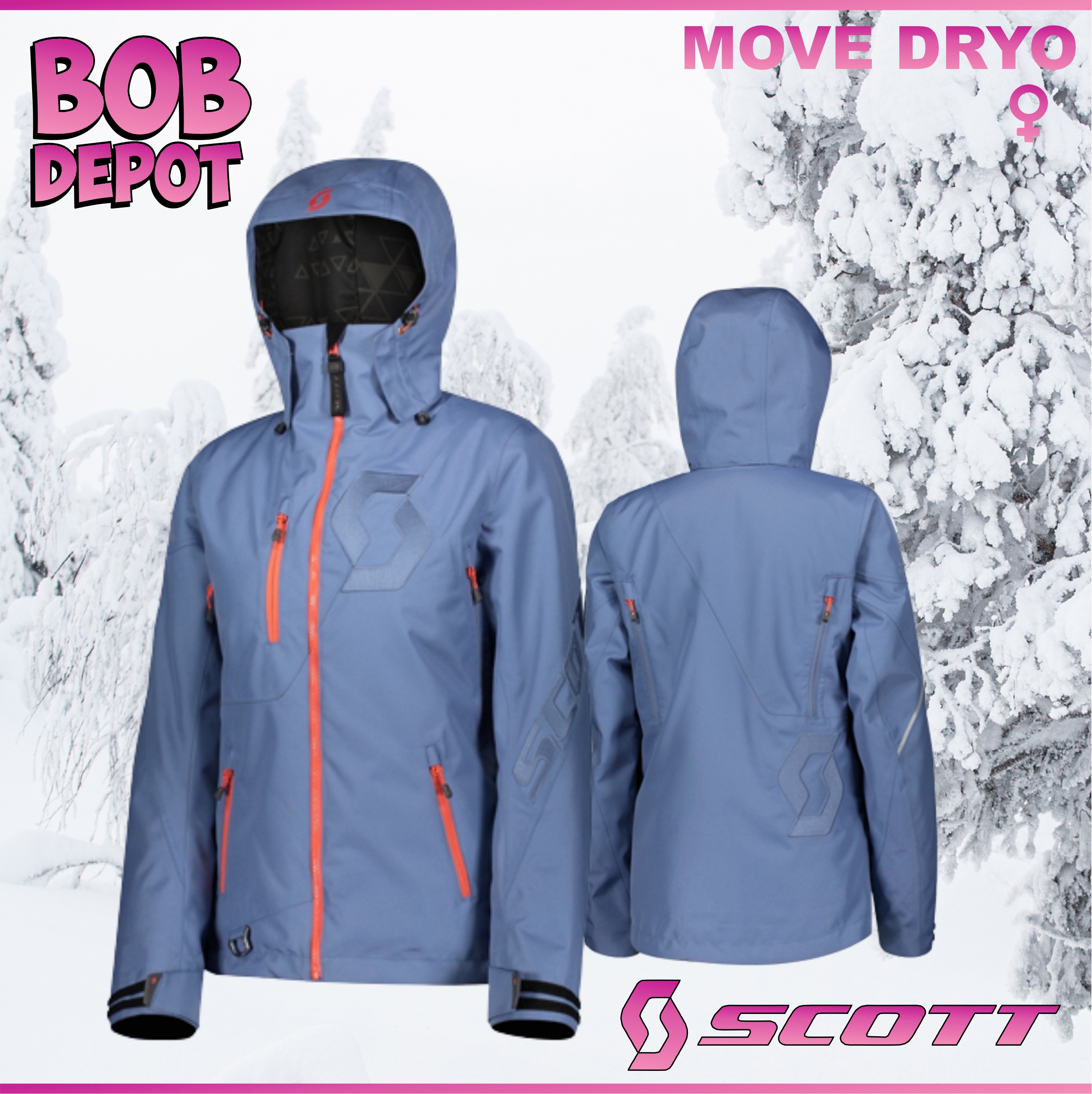 Manteau de Motoneige MOVE DRYO - Bleu