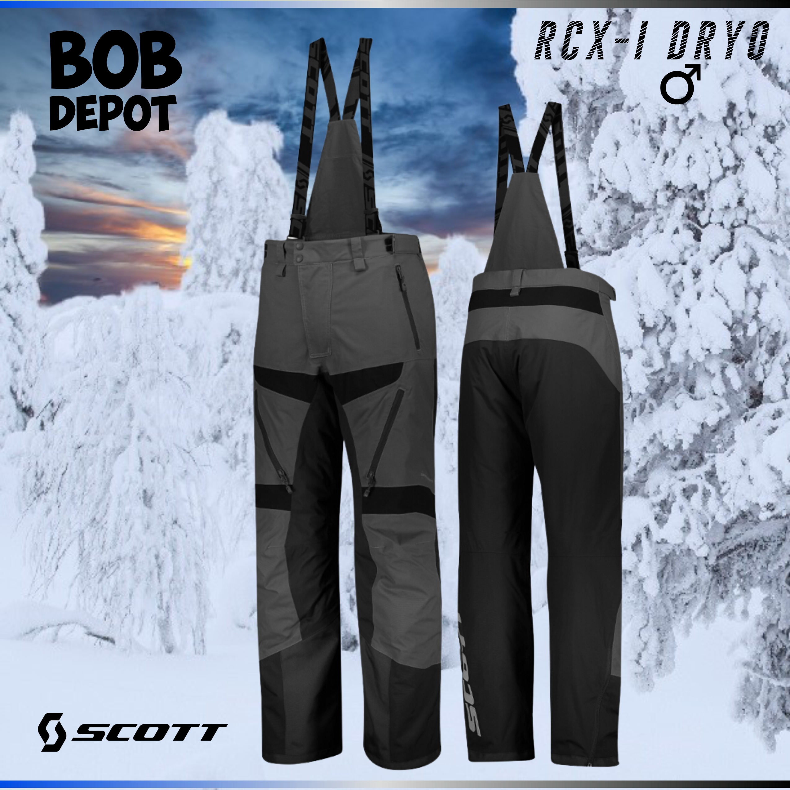 Pantalon de Motoneige RCX-I DRYO - Noir/Gris